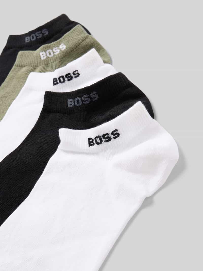 Boss Sneakersokken van katoenmix in een set van 5 paar