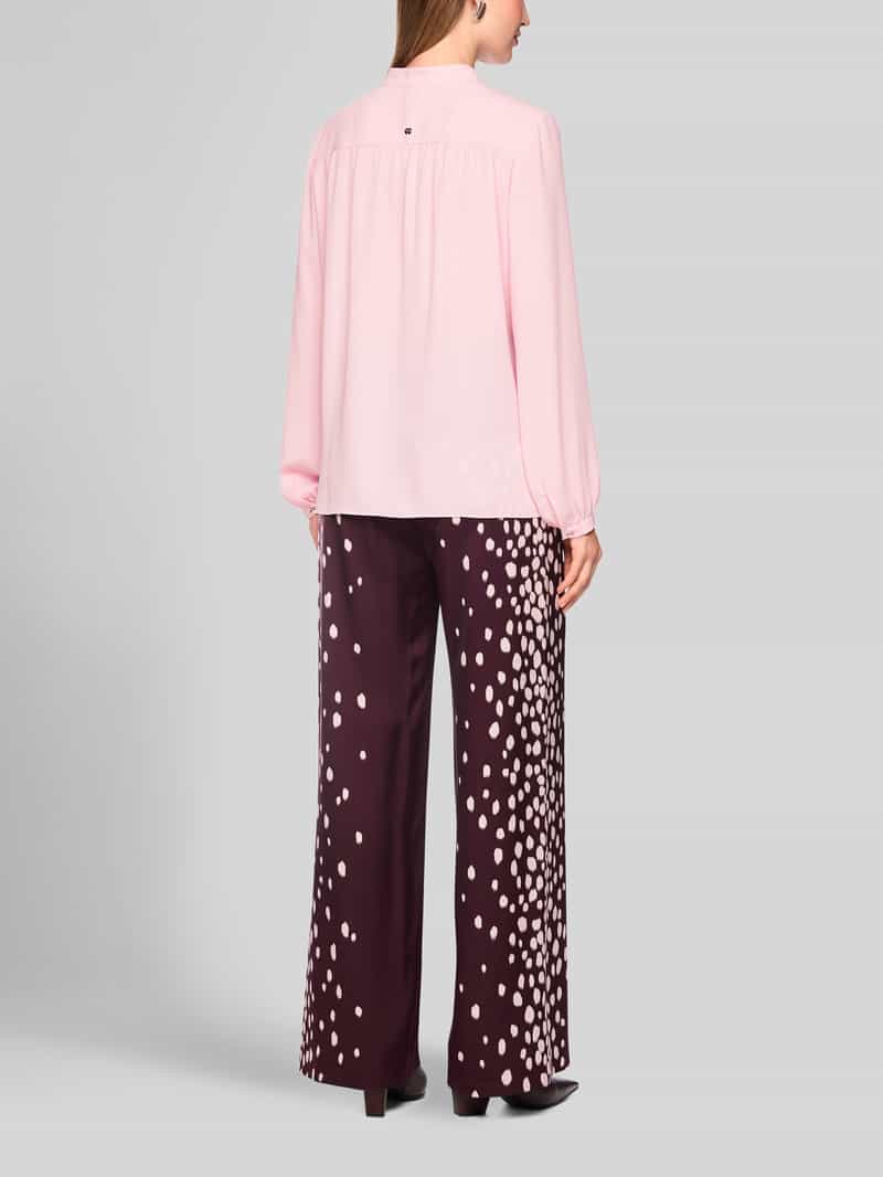 Marc Cain blouse met lange mouwen met tuniekhals