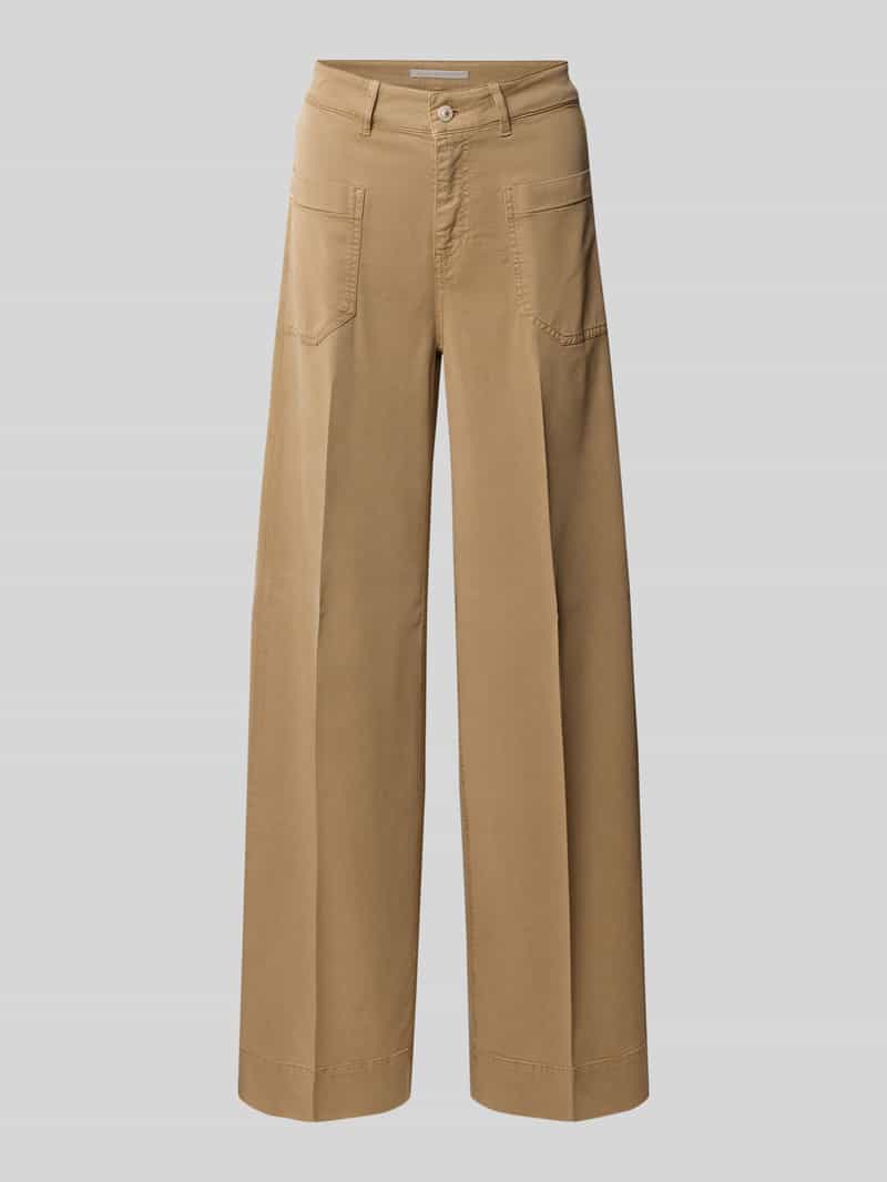 RAFFAELLO ROSSI Wide leg broek van viscosemix model 'MIRU'