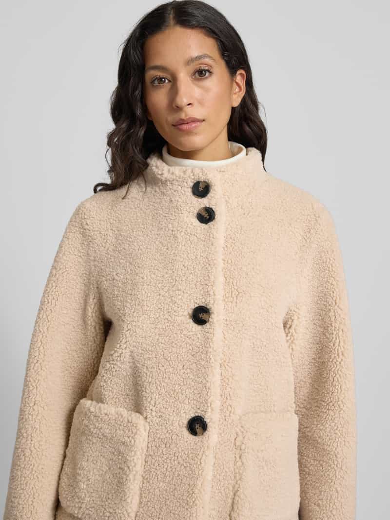 Fuchs Schmitt Regular fit jack van teddybont met opstaande kraag