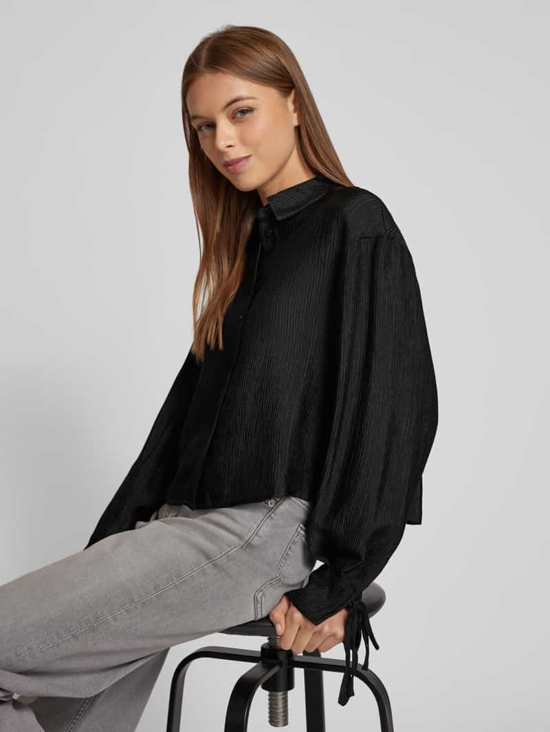 Vero Moda Relaxed fit blouse met lange mouwen van soepele viscosemix model 'RAQUEL'