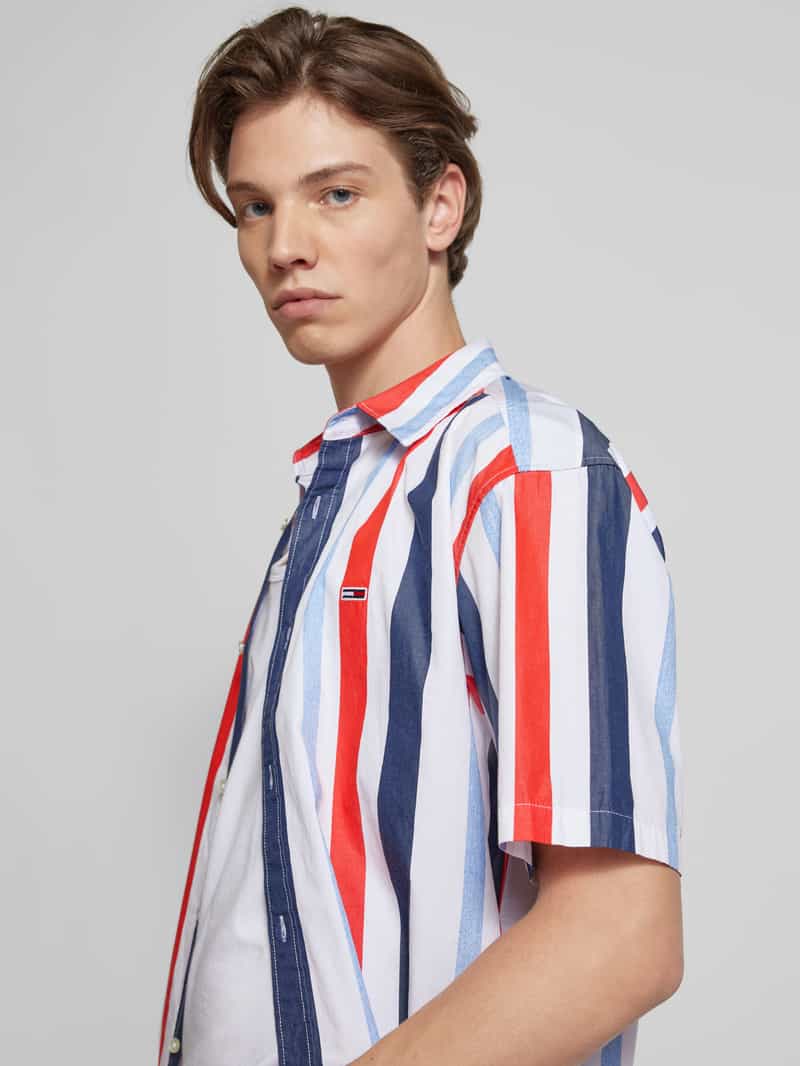 Tommy Jeans Relaxed fit vrijetijdsoverhemd met logopatch