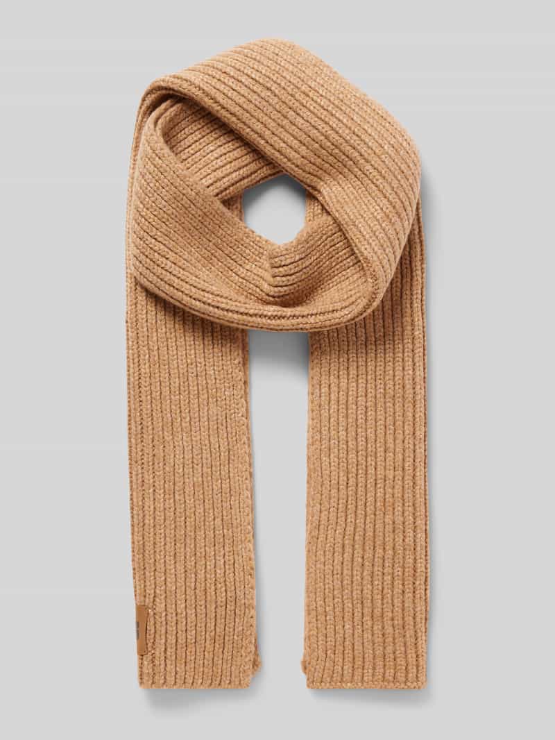 Ugg Sjaal met wol en labelpatch