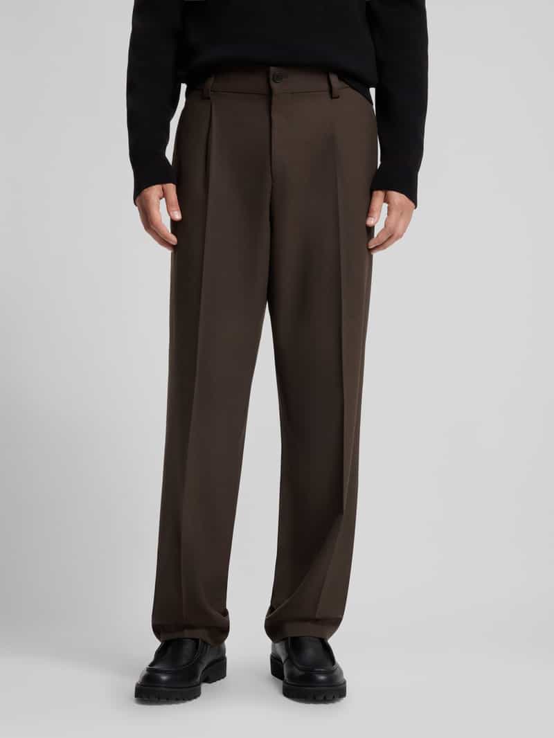 HUGO modern fit pantalon met viscose model 'Flips251X'