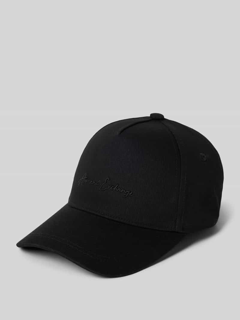 Armani Exchange Baseballpet met labelstitching