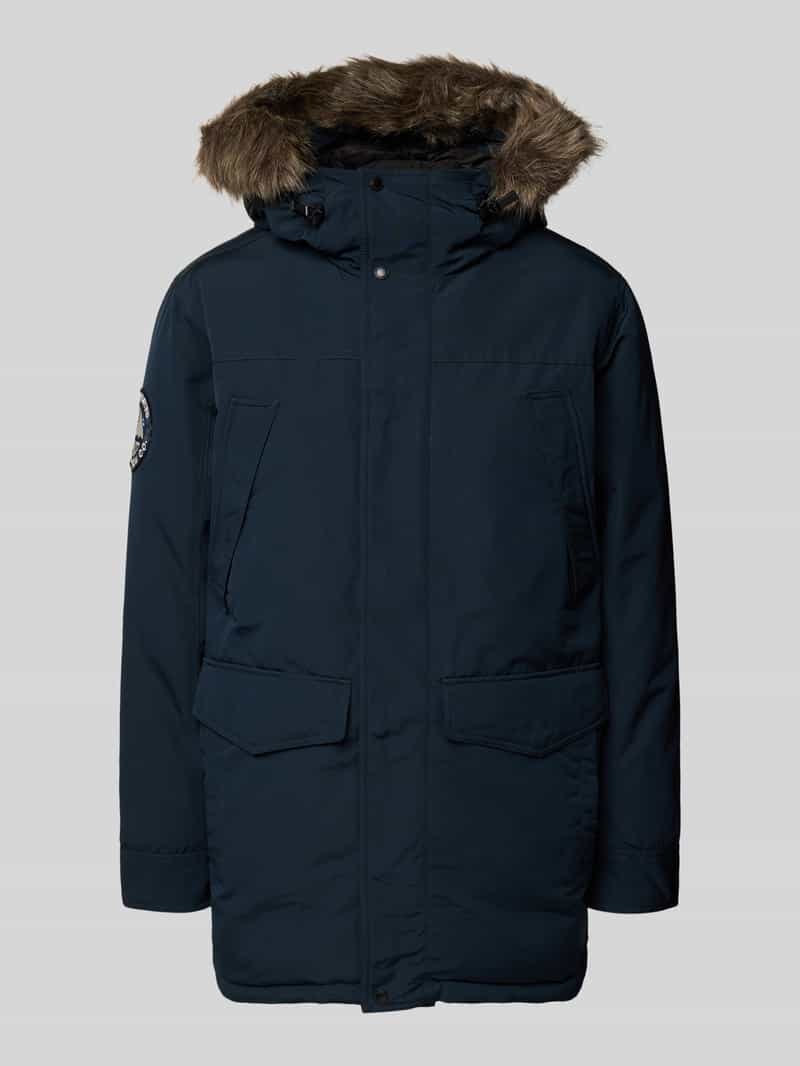 Superdry Regular fit parka met klepzakken model 'Everest'