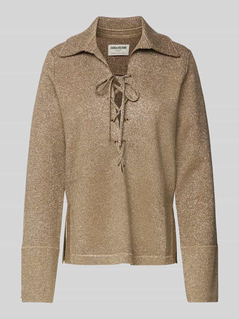 Zadig & Voltaire Gebreide pullover met platte kraag model 'LISTY VI'