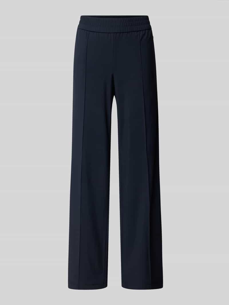 RAFFAELLO ROSSI Straight leg stoffen broek met vaste persplooien model 'COSMEA'
