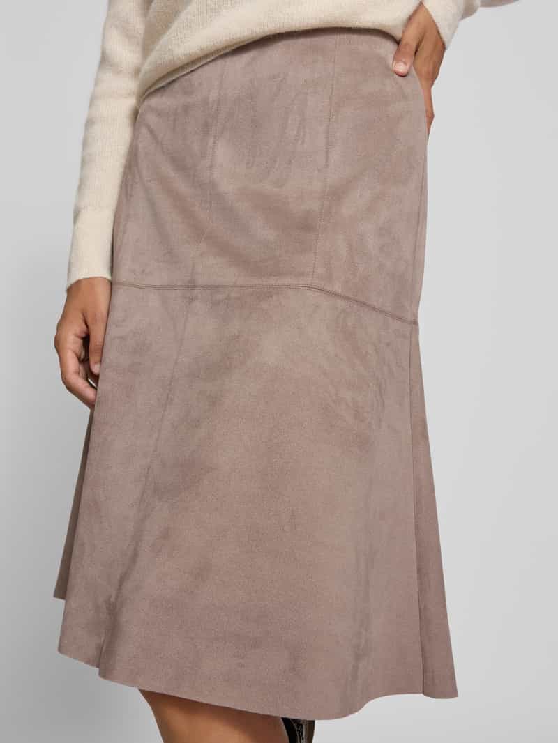 s.Oliver BLACK LABEL Rok in A-shape van wildleerimitatie
