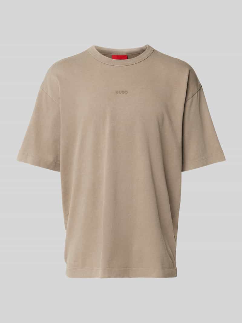 HUGO T-shirt met labelprint model 'Docku'