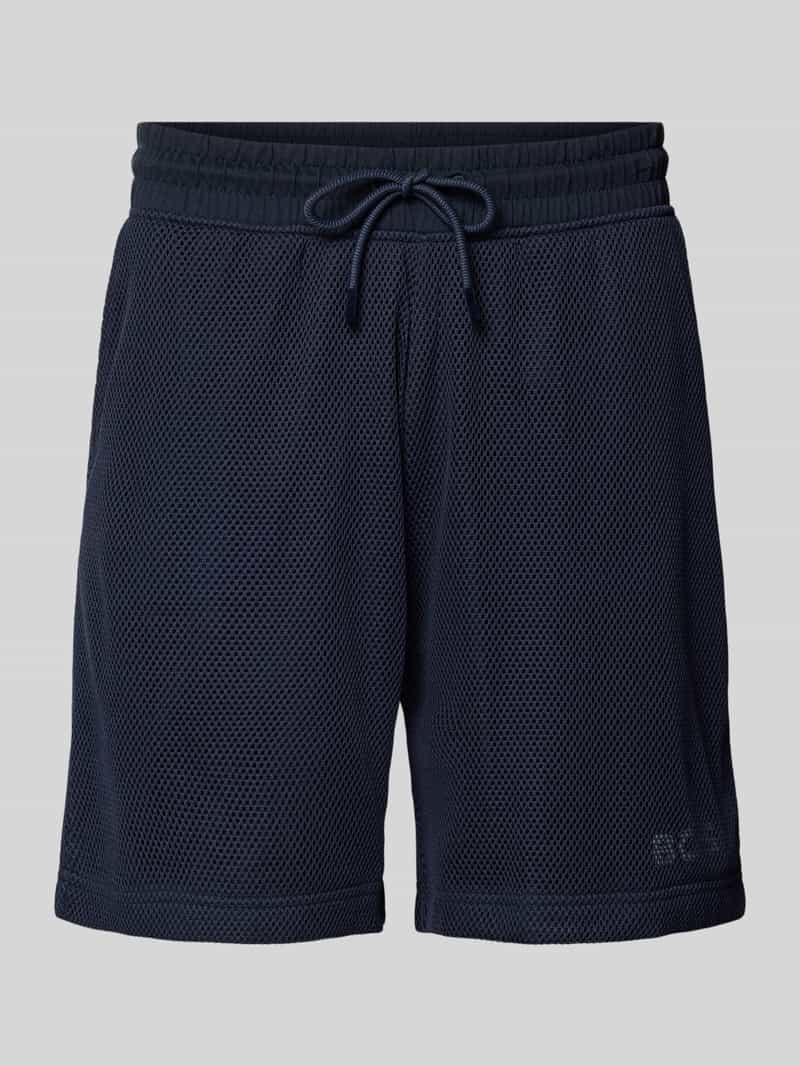 Boss Orange Korte broek met elastische band model 'Summermesh'