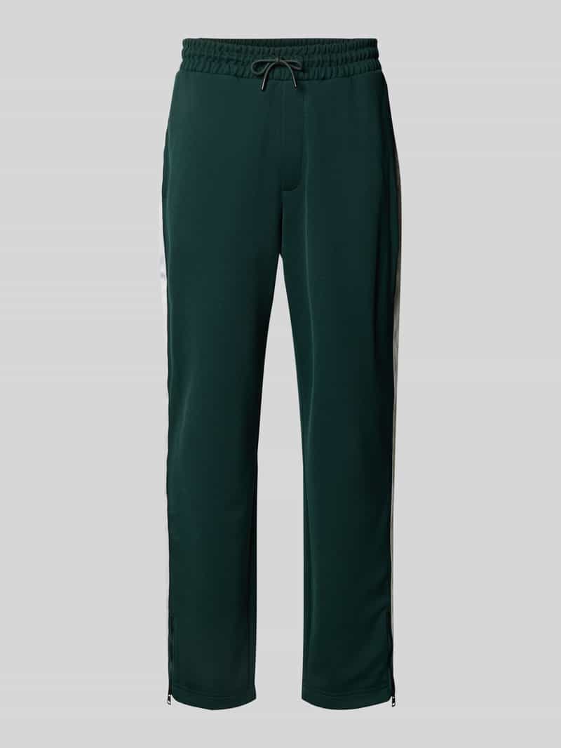 HUGO Relaxed fit sweatpants met ritssluiting bij de pijpboorden model 'DOLOS'