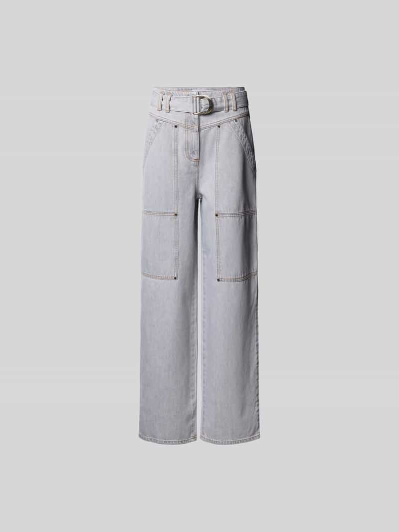 Jeans met opgestikte zakken