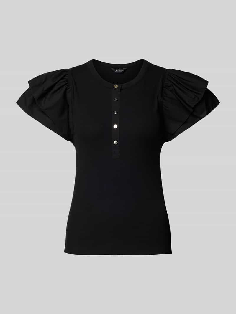 Lauren Ralph Lauren Blouseshirt met volantmouwen, model 'CAMESON'