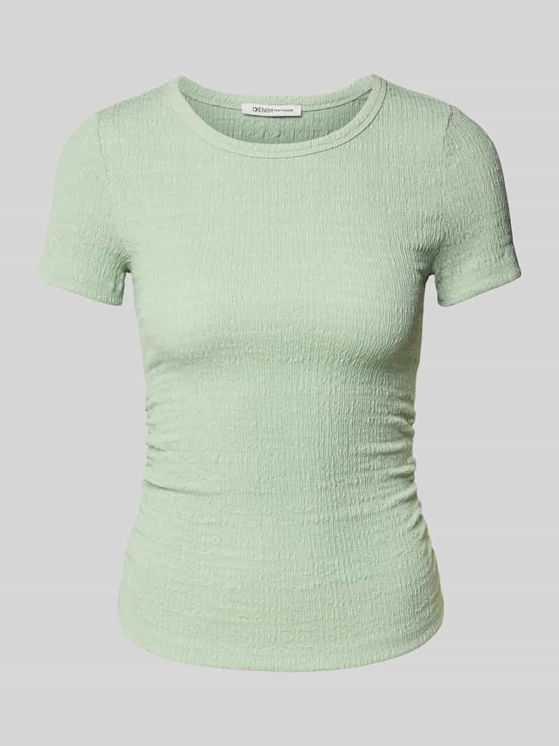 Tom Tailor Denim Regular fit T-shirt in kreukellook