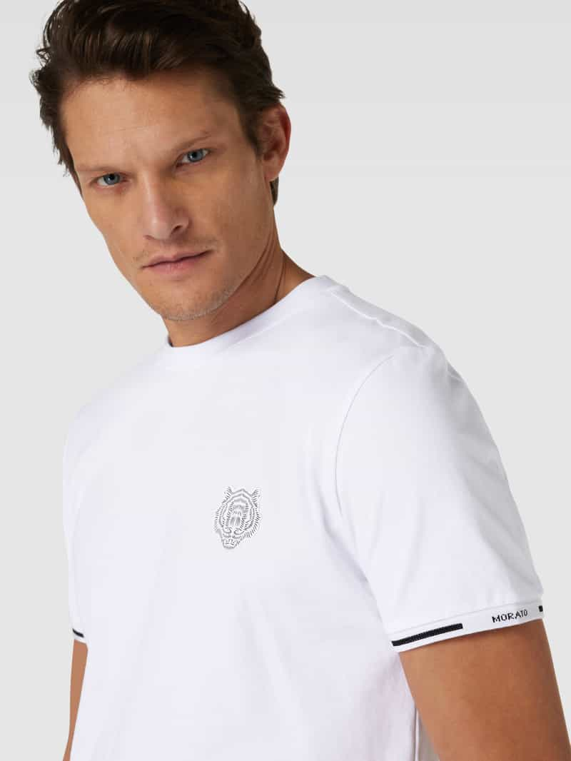 Antony Morato T-shirt met motiefpatch en contraststrepen