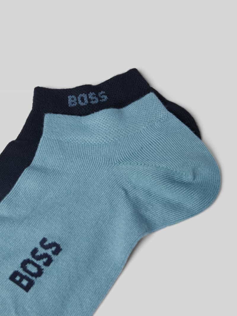 Boss Sneakersokken van katoenmix in een set van 2 paar