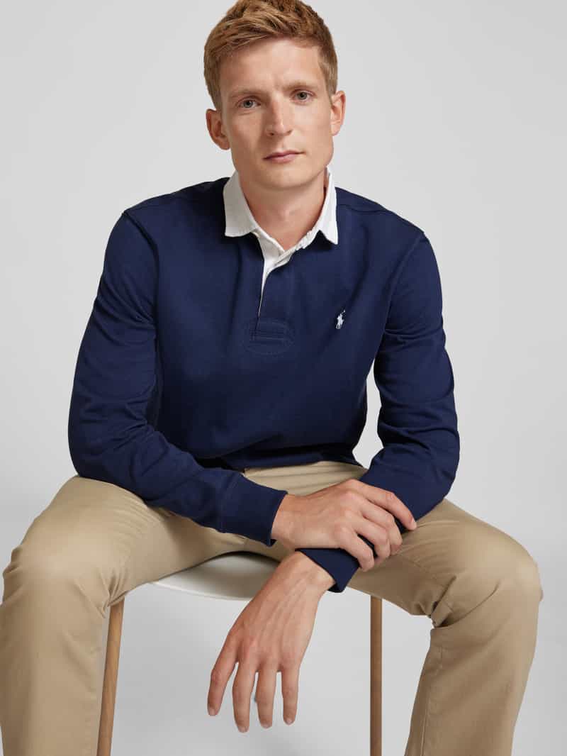 Polo Ralph Lauren Rugbyshirt met labelstitching