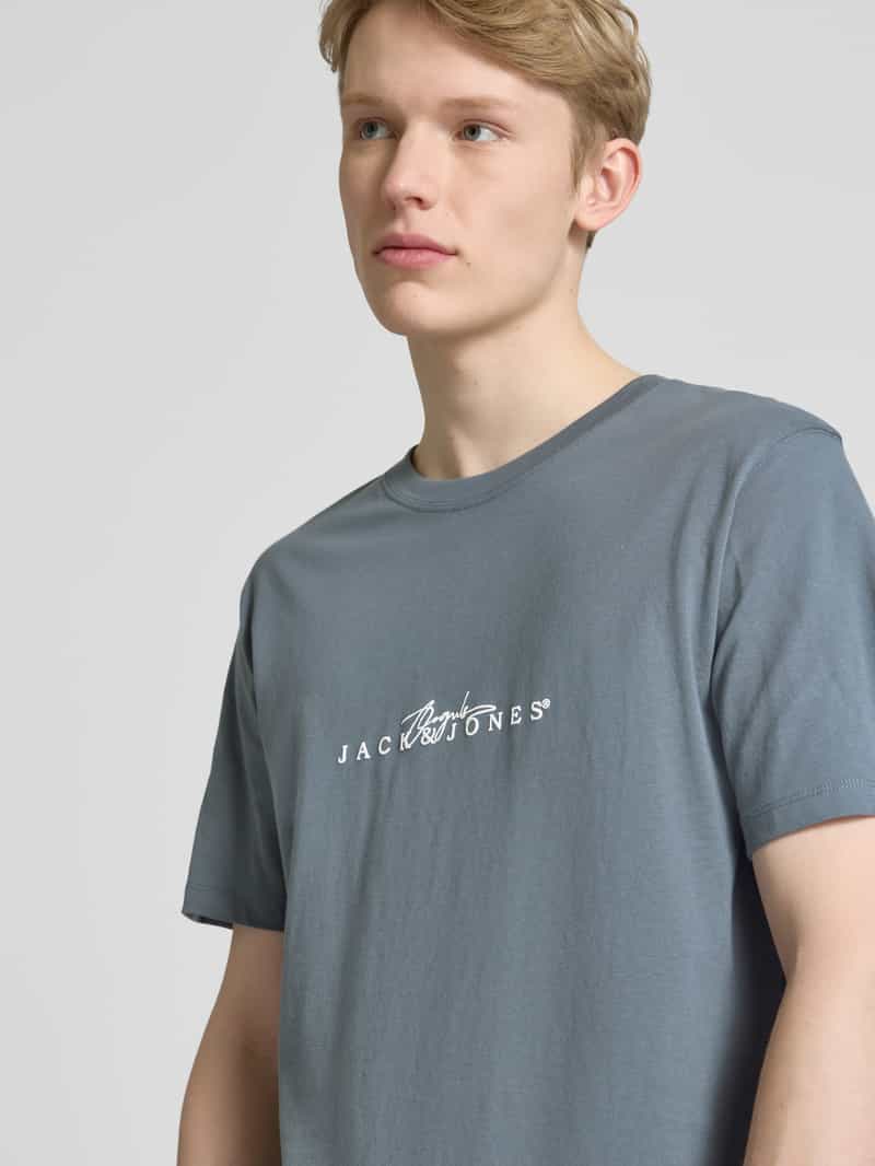 jack & jones T-shirt met labelprint model 'VARENNA'