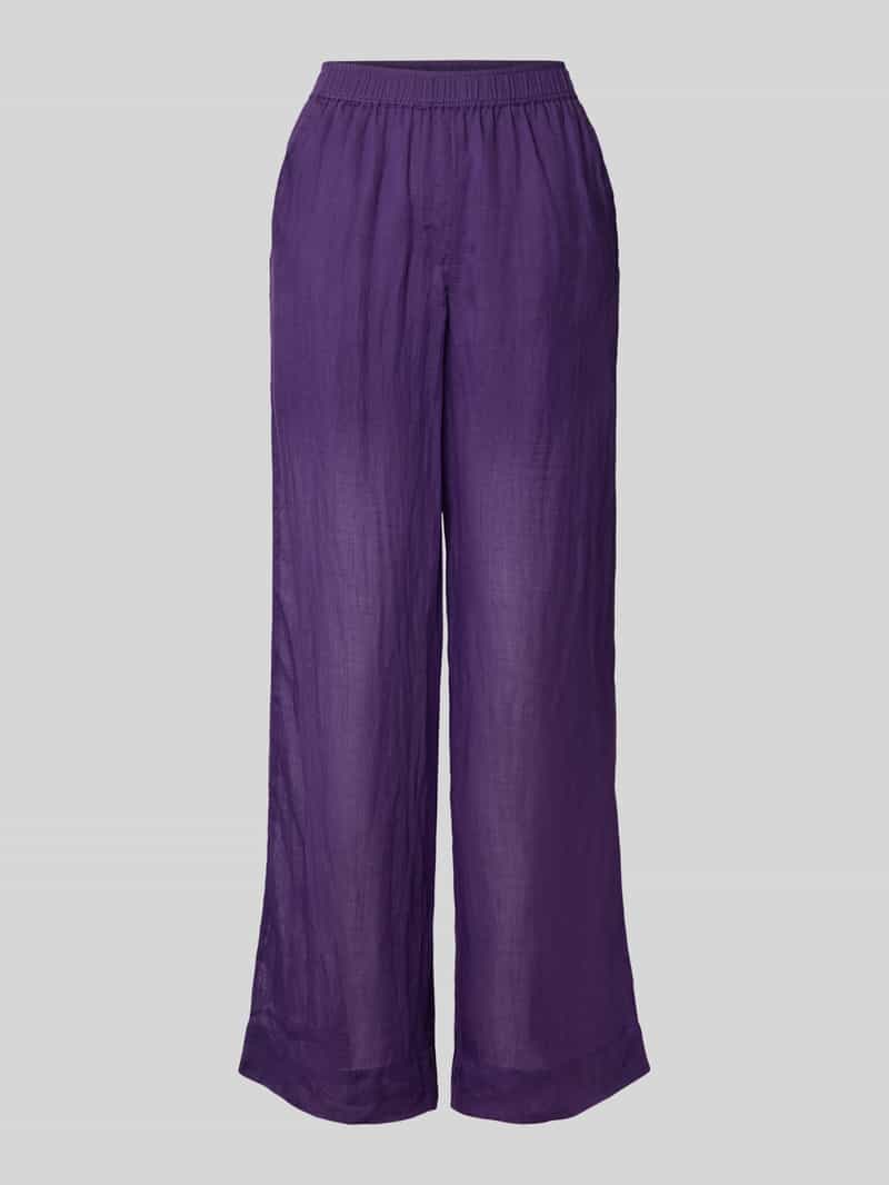 Christian Berg Woman Wide fit stoffen broek met elastische band