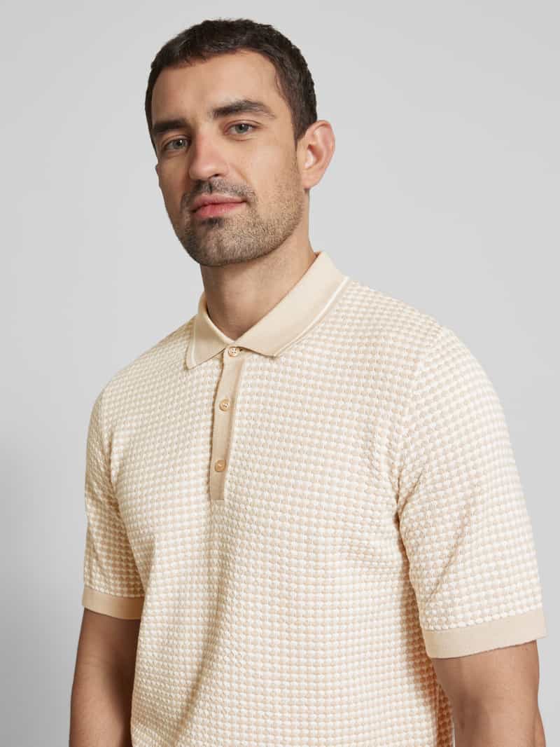 CINQUE Regular fit poloshirt met structuurmotief model 'FLAVIN'