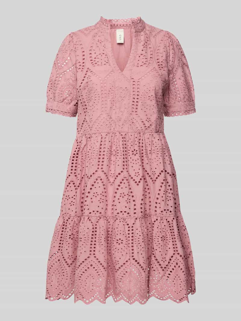 YAS Mini-jurk met broderie anglaise model 'Holi'