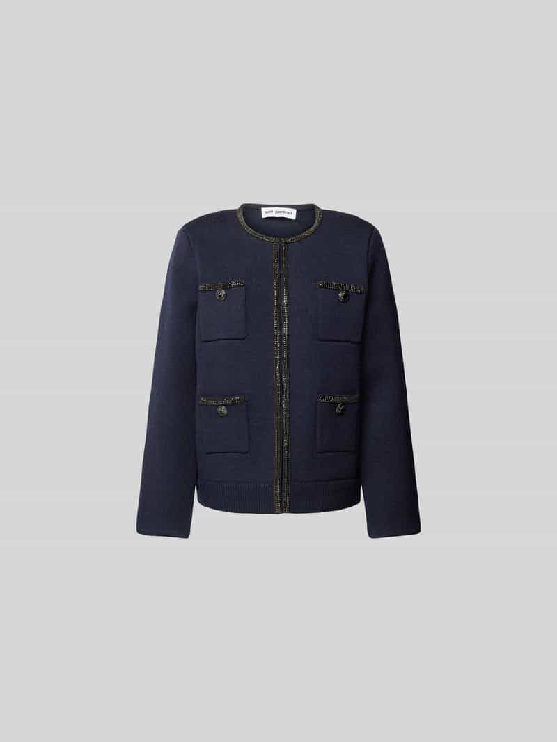 Gebreid jack met haakjessluiting