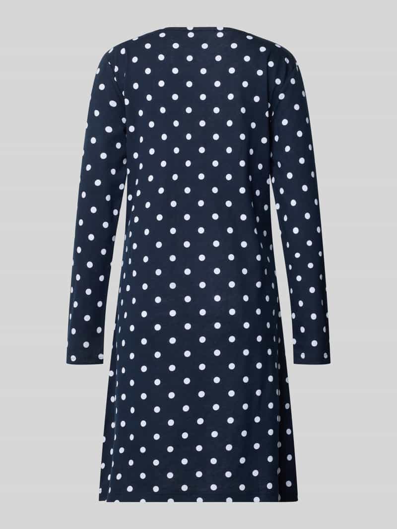 LOUIS & LOUISA Nachtjapon in all-over look met stitching