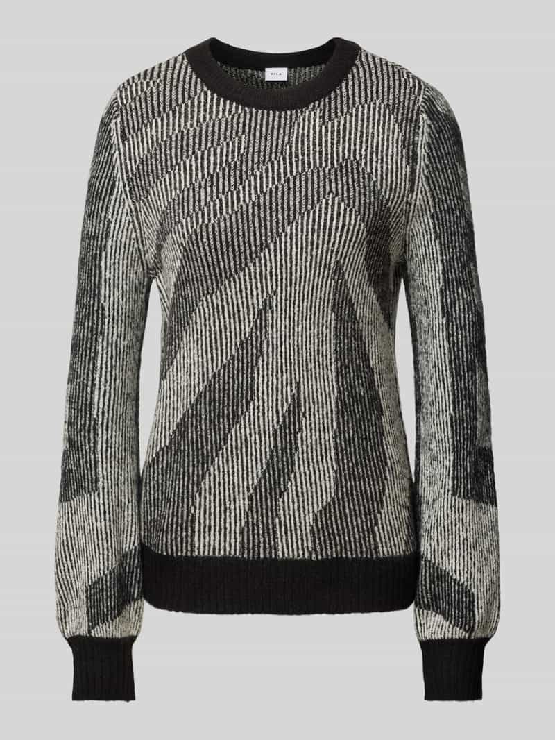 Vila Gebreide pullover met ribboorden model 'PINNA'