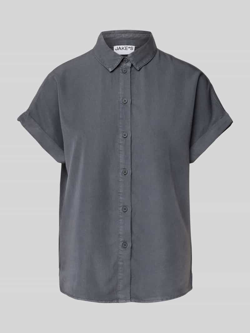 Jake*s Casual Regular fit overhemdblouse met knoopsluiting