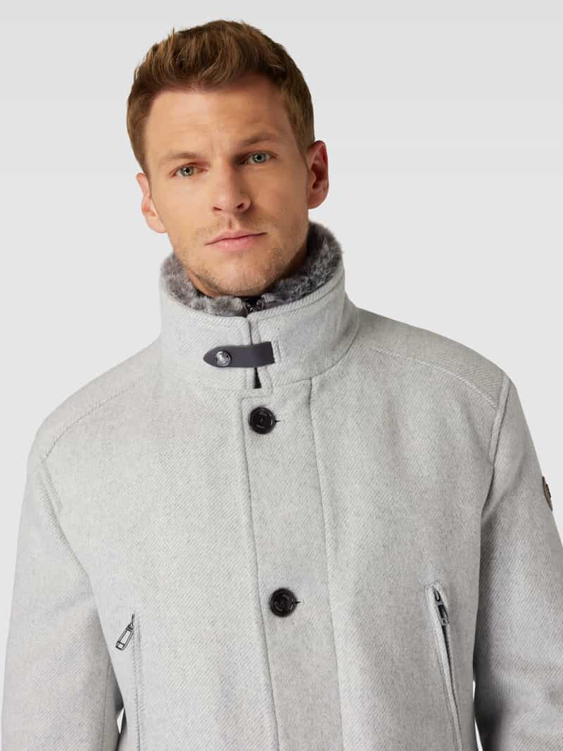 JOOP! Collection Lange jas met afneembaar imitatiebont model 'Gary'