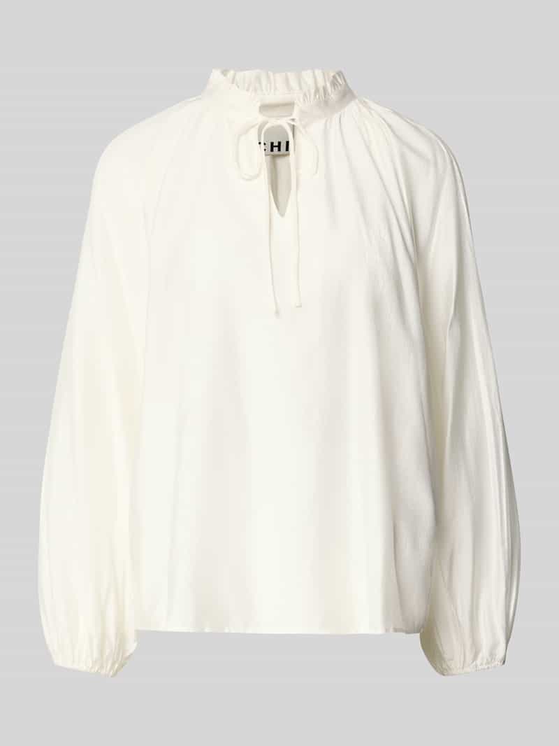 Ichi Regular fit blouse met druppelvormige hals model 'KARLANI'