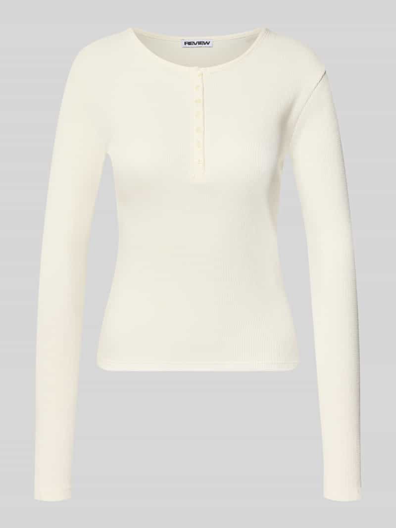 slim fit shirt met lange mouwen van puur katoen