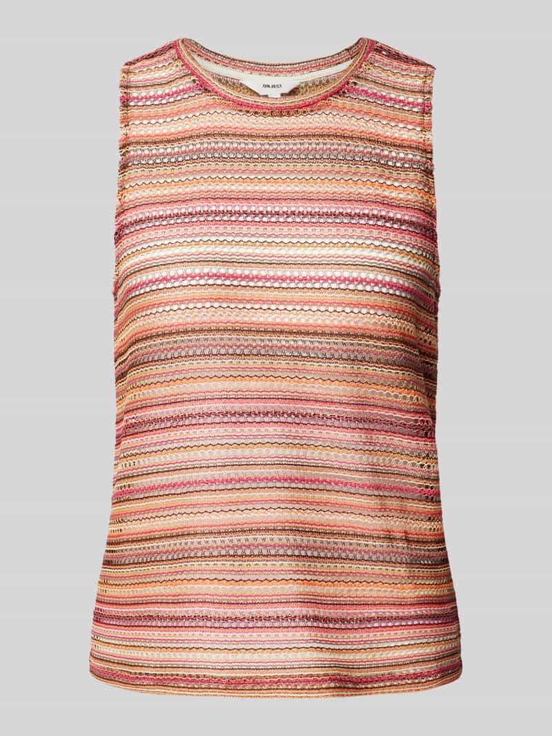 Object Gebreide top met ronde hals model 'ISA'