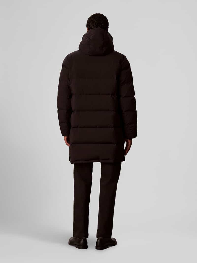 CK Calvin Klein Regular fit gewatteerd jack met afneembare capuchon