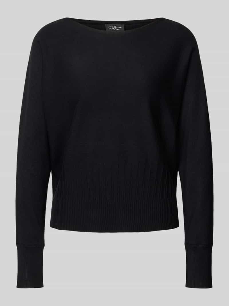 s.Oliver BLACK LABEL Comfort fit gebreide pullover van viscosemix