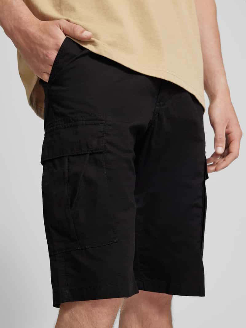 s.Oliver BLACK LABEL Straight leg cargobroek met cargozakken