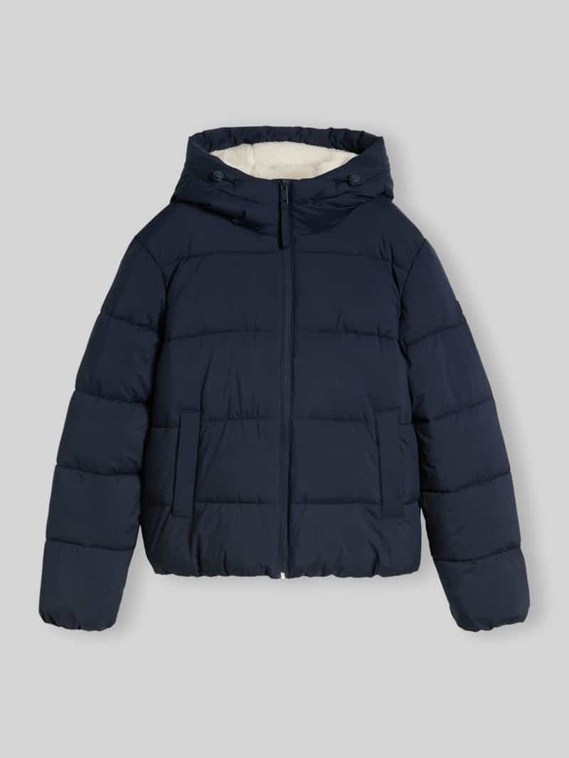 Tom Tailor Denim Donzen bomberjack met capuchon en donsvulling