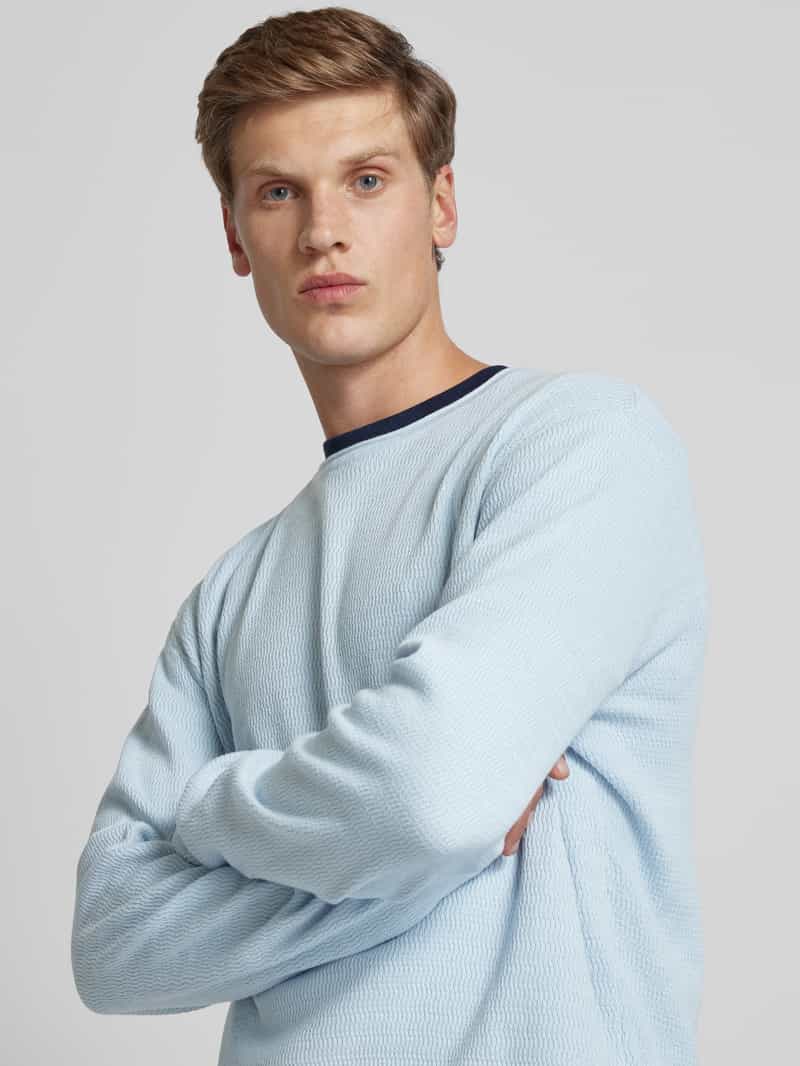 Tom Tailor Denim Regular fit pullover met structuurmotief