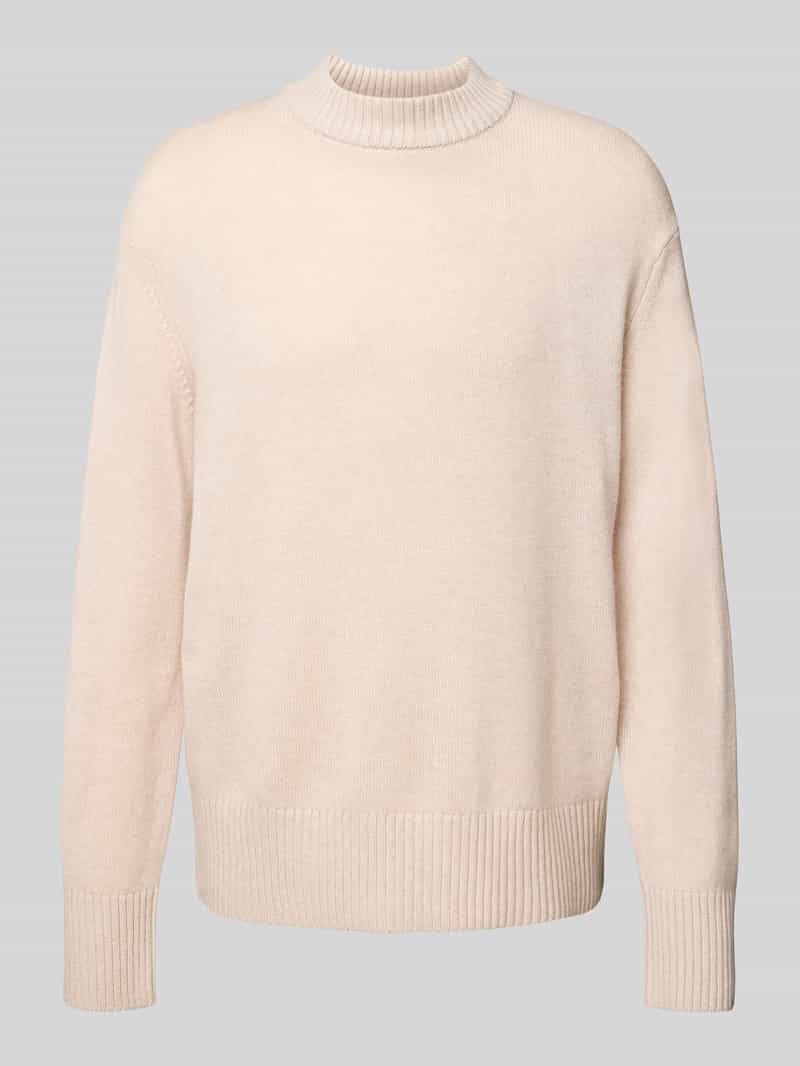 Selected Homme Relaxed fit gebreide pullover van een mix van wol en kasjmier model 'Calle'