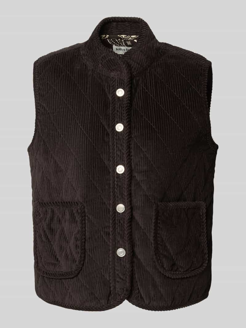 LOLLYS LAUNDRY Regular fit gilet in ribcordlook model 'Cairo'