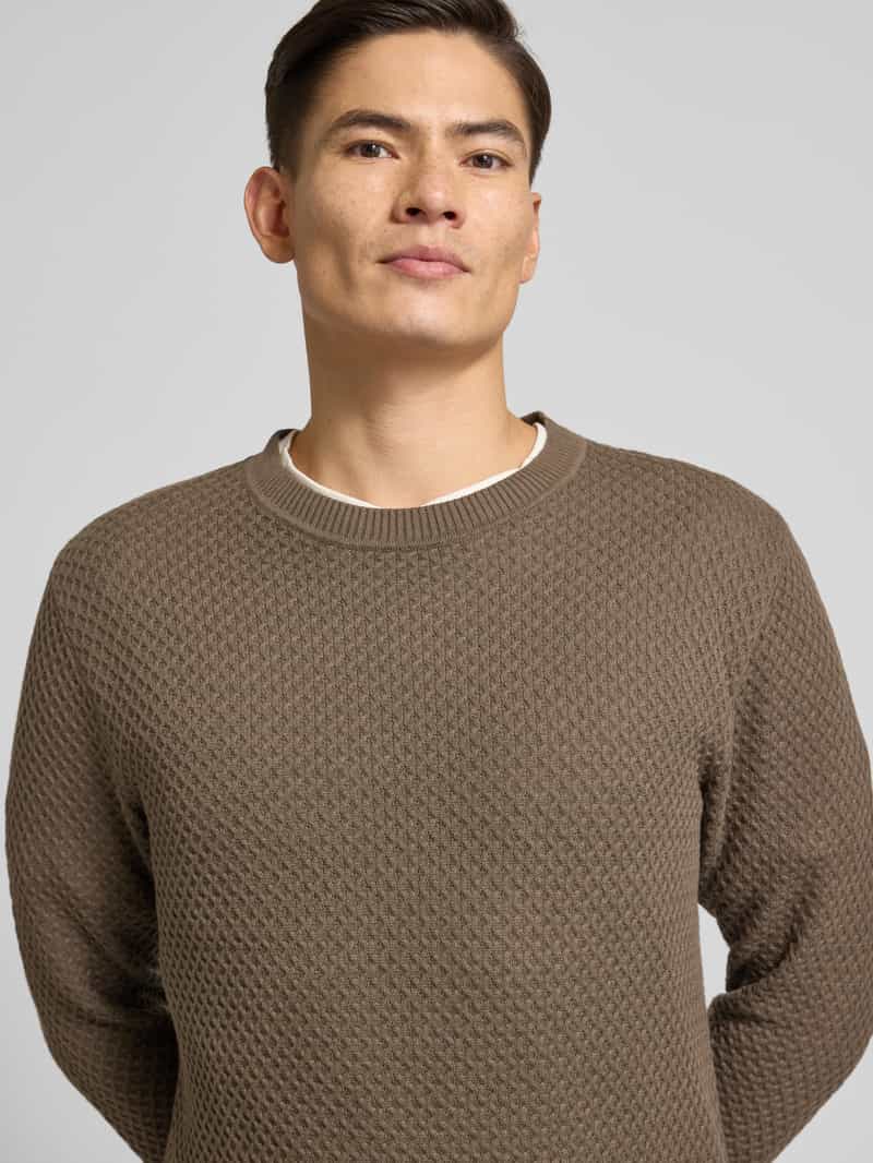 Jack & Jones Premium Gebreide pullover met structuurmotief model 'BARKLEY'