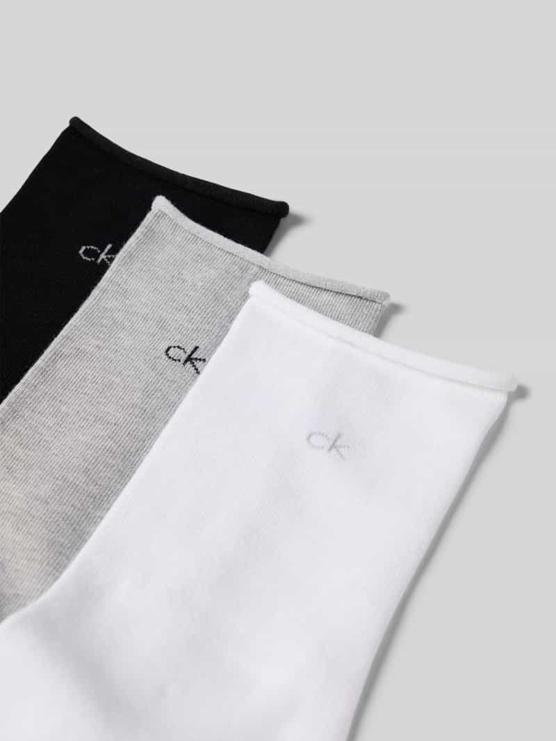 CK Calvin Klein Sokken met logostitching in een set van 3 paar