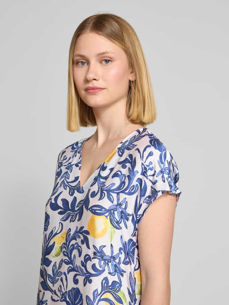ROBE LÉGÈRE Knielange jurk van viscose met V-hals