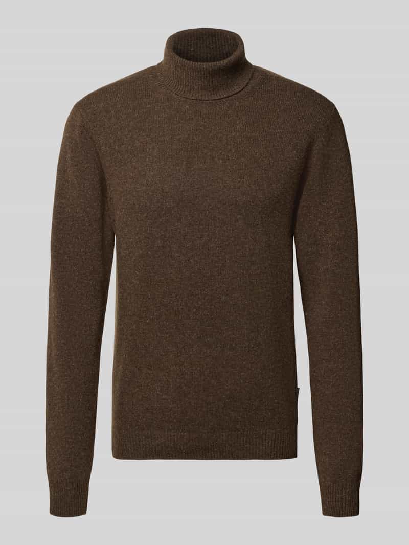 Casual friday Slim fit coltrui van wolmix model 'Karl'
