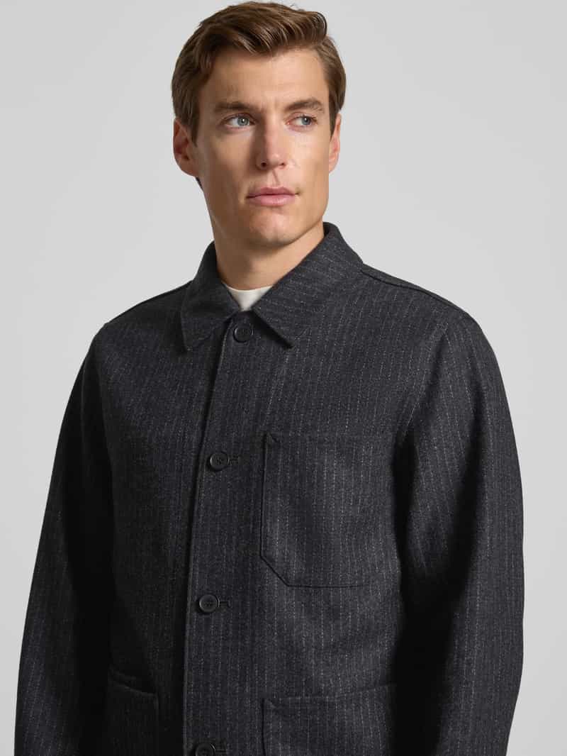 Selected Homme Regular fit blazer van wolmix met reverskraag
