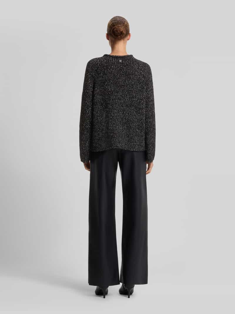 HUGO Pullover van alpacawol met structuur knitwear