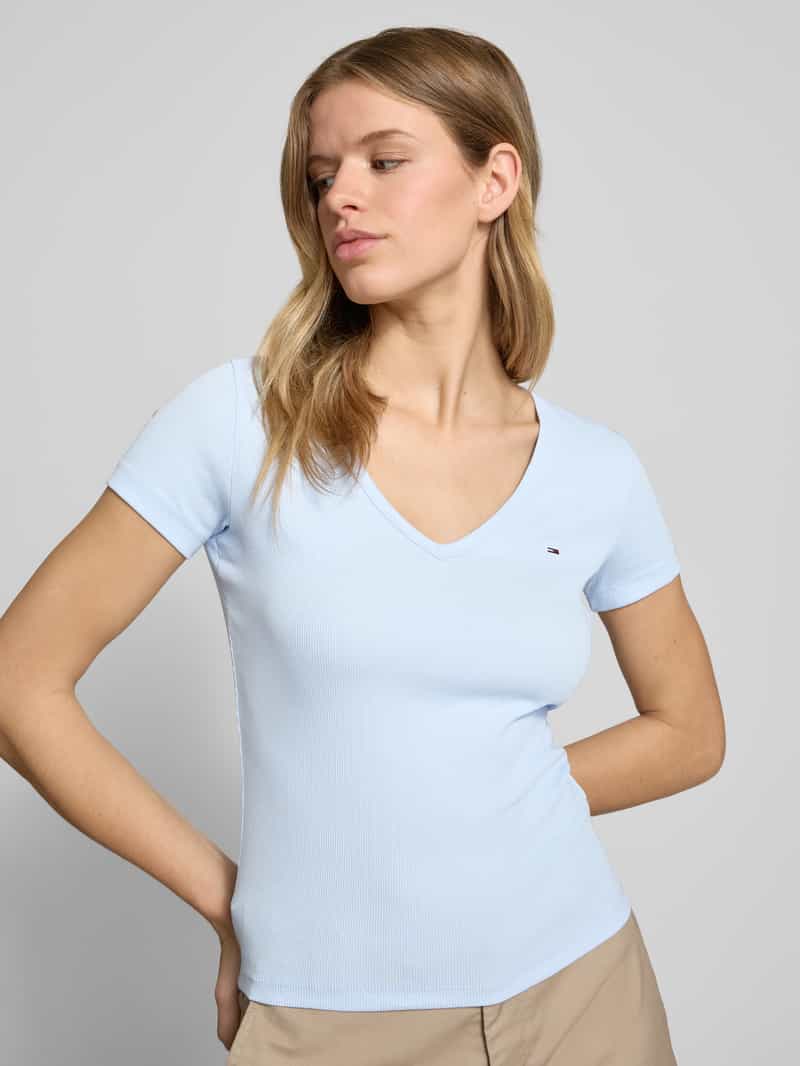 Tommy Jeans T-shirt in riblook