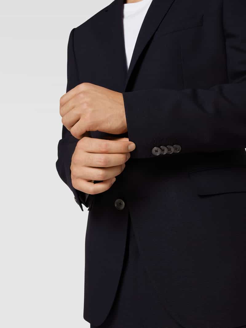 Boss Regular fit 2-knoops colbert met reverskraag model 'Jasper'