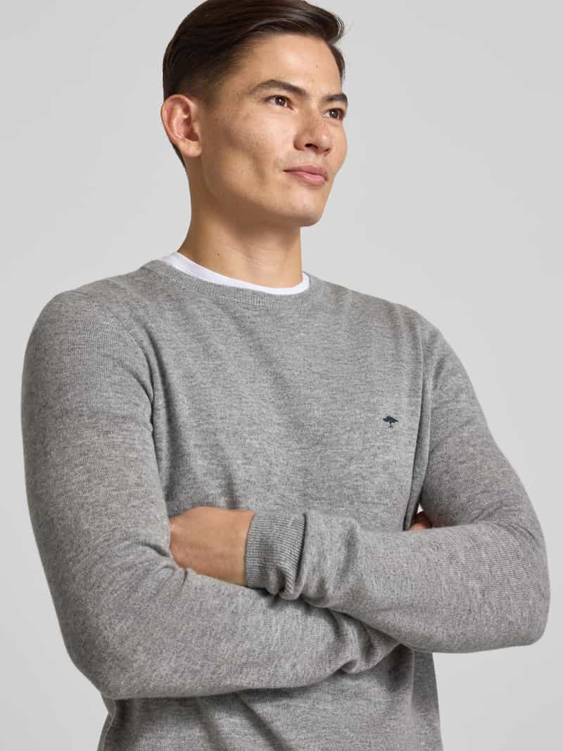 FYNCH-HATTON Regular fit pullover met kasjmier model 'Merino'